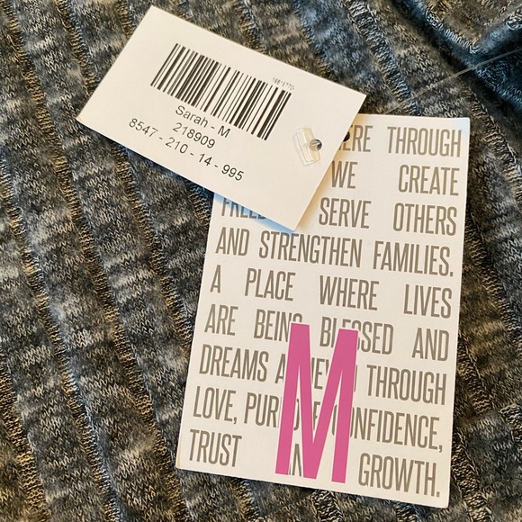 LuLaRoe Sarah Cardigan Duster Sweater Marl Grey - Picture 10 of 16